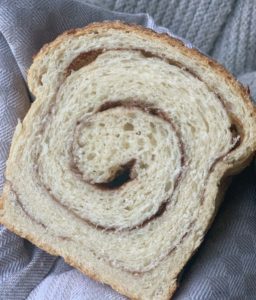 Detailansicht Zimtwirbel-Brot