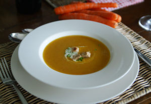 Möhren-Lauch-Suppe