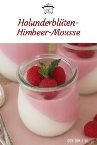 Rezept für Himbeer-Holunderblüten-Mousse