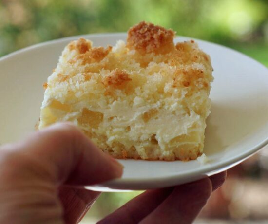 Einfaches Rezept für Pina Colada Blechkuchen