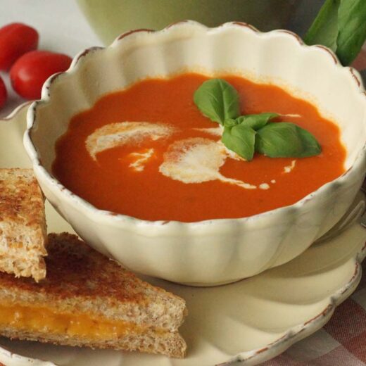 Rezept für samtige Tomatensuppe (Slowcooker)