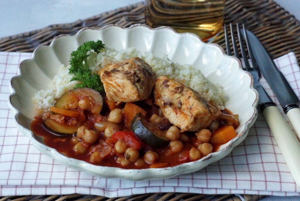 Couscous mit Huhn (Slowcooker) | Langsam kocht besser