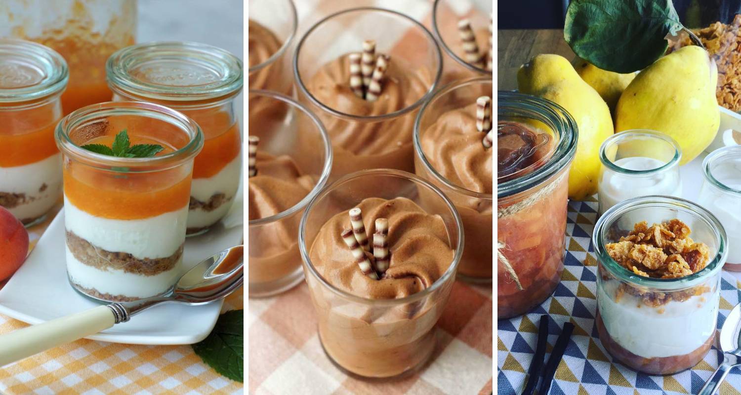 Rezepte für Desserts im Glas
