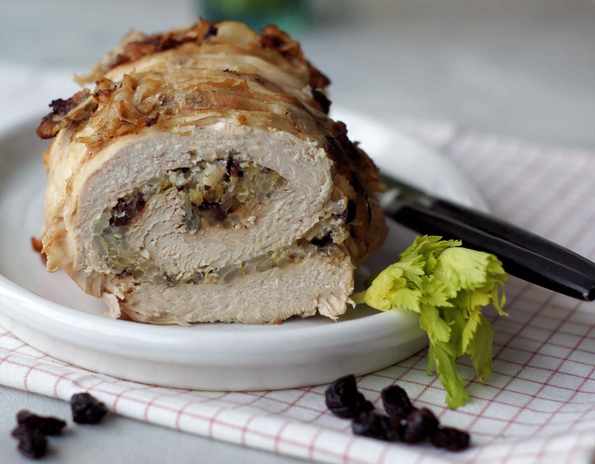 Gefüllter Putenbraten aus dem Slowcooker