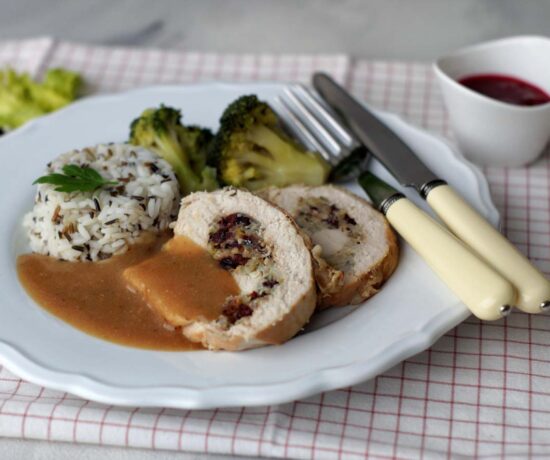 Rezept für gefüllte Putenbrust aus dem Slowcooker