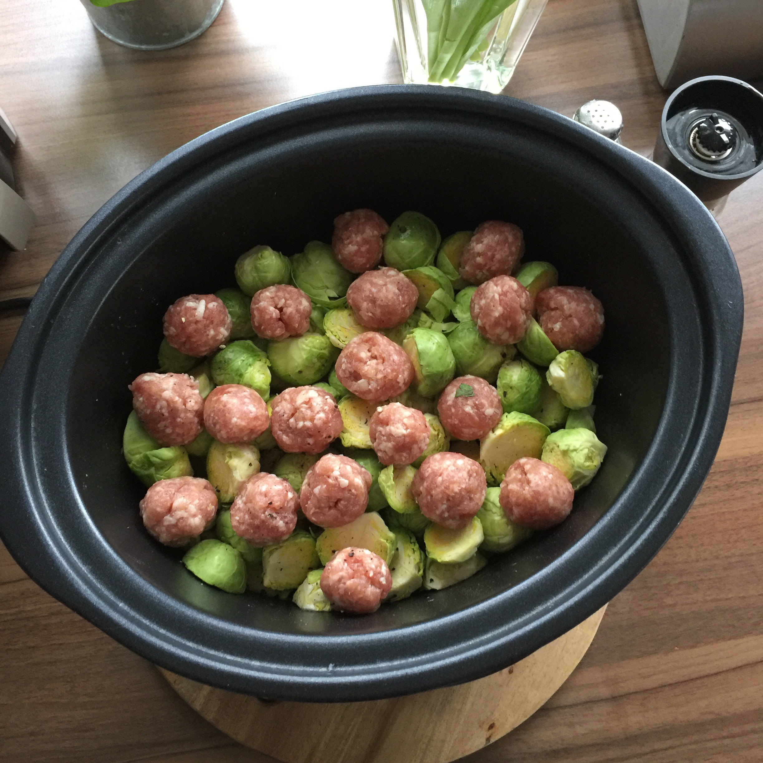 Rezept für Rosenkohltopf aus dem Slowcooker