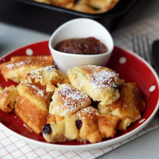 Rezept für luftigen Quarkschmarren aus dem Backofen