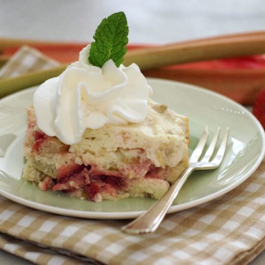 Rhabarber-Auflauf aus dem Slowcooker