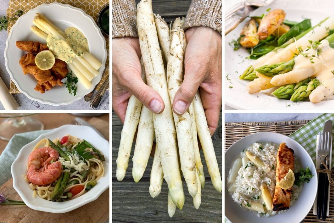 Spargelmenüs zum Frühling, Rezepte für Gäste