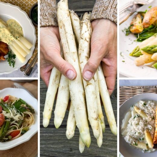 Spargelmenüs zum Frühling, Rezepte für Gäste