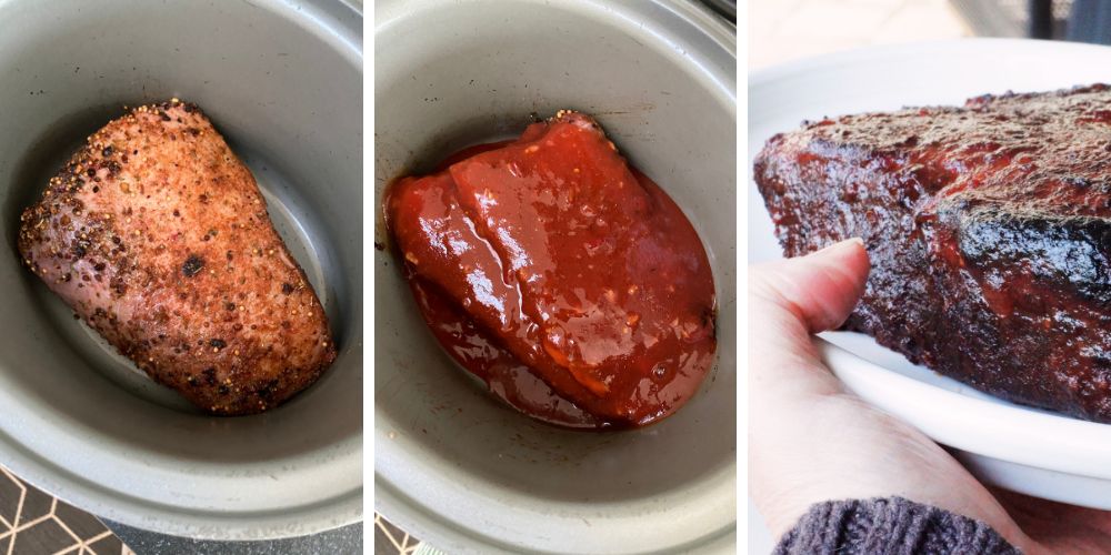 Zubereitung von BBQ Beef Brisket im Slowcooker