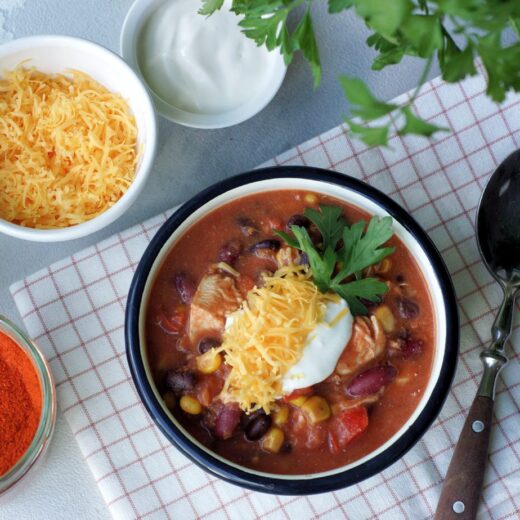 Rezept für Chicken Chili aus dem Slowcooker