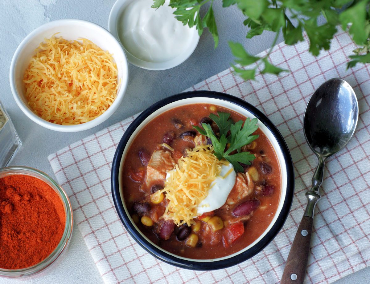 Rezept für Chicken Chili aus dem Slowcooker