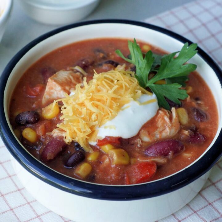 Rezept für Chicken Chili aus dem Slow Cooker